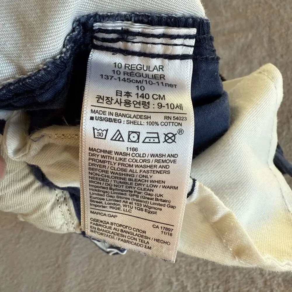 Gap Kids Ranger Elysian Blue Cargo Shorts